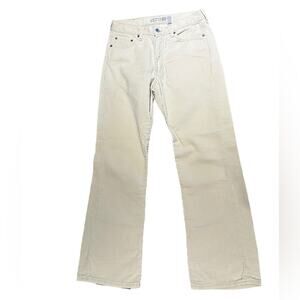 Vintage Abercrombie and Fitch Women’s Size 6 Ivory Corduroy Jeans Made in USA